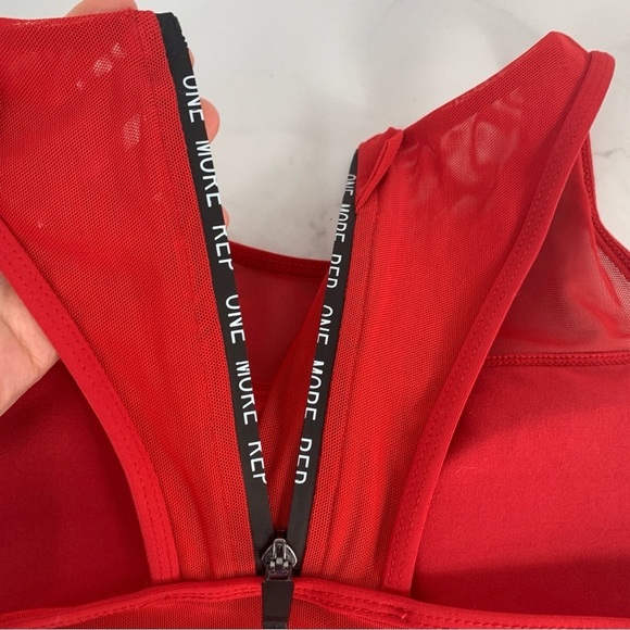 ZIYA ALL STAR High Impact Active Red Mesh Zip BRA Large L - Picture 5 of 11